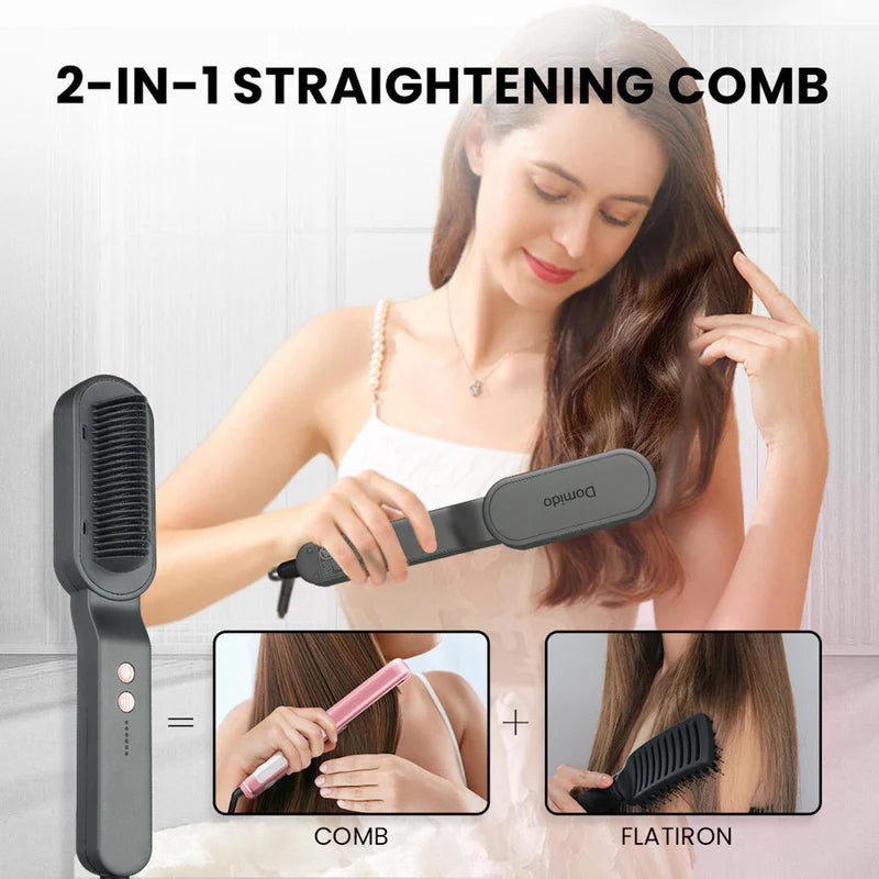 Hair Brush That Straightens Hair | DOMIDO